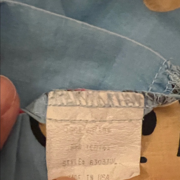 Vintage Paul Frank Lightweight Light Blue Monkey Print Pajama Bottoms L - Picture 6 of 7